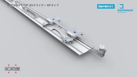 楽天市場】LAMP スガツネ工業SALICE 中型フラット引戸 BSスライダー MF