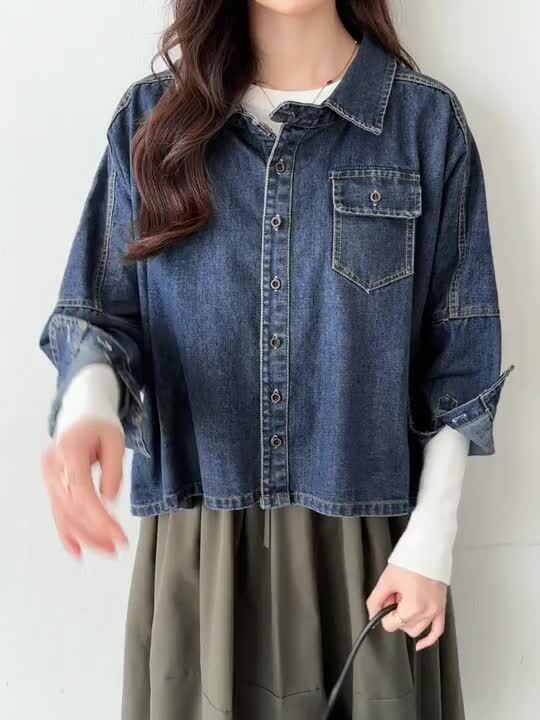 レディース パフスリーブ袖 デニム ジャケット パンツ c2796 1780303_23706122_k3.jpg