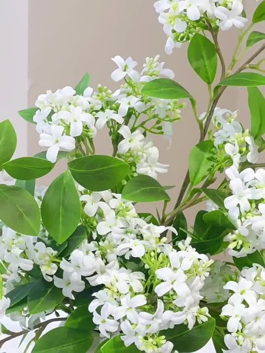 clover-green ⭐︎アーティフィシャルアレンジ 白 造花 高さ約42cm