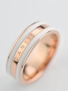 Daniel Wellington Emalie Ring Desert Sand 11.5号 DW00400055 Jewellery - Emalie Ring for women in rose gold and gray | DW