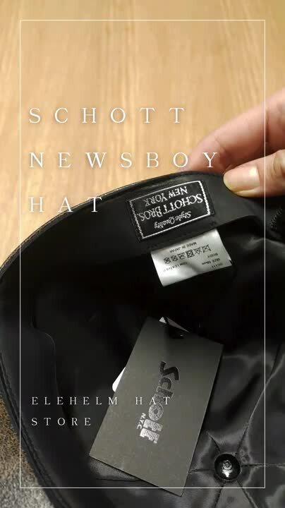 Schott キャスケット XL ブラック 牛革 手ごろ