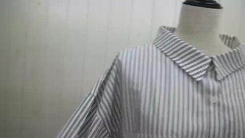 楽天市場】両ポケダブルストライプシャツチュニック 【メール便