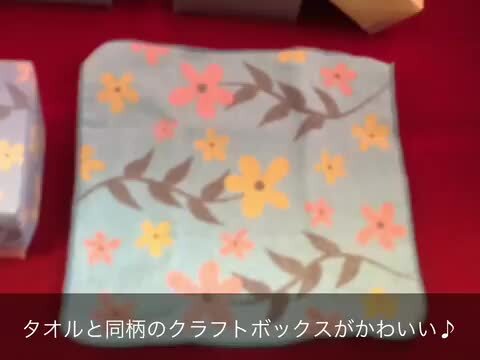 楽天市場】クラフトボックスに入ったソソ コットンハンカチ1個
