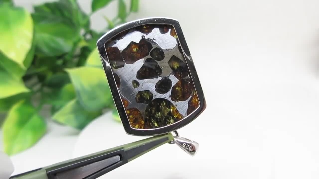 楽天市場】【天然石】パラサイト・セリコ隕石☆26.7ミリ