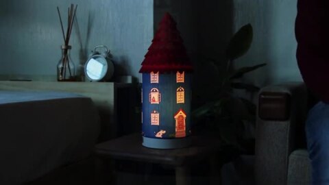 楽天市場】テーブルランプ Moomin House RED デスクライト スタンド 
