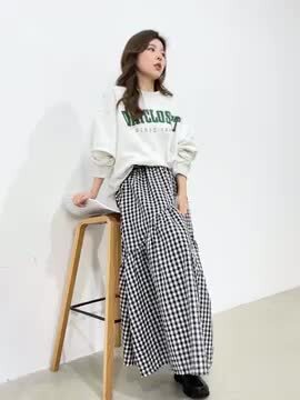 楽天市場】ティアードスカート ロング 白 黒 フレア レディース