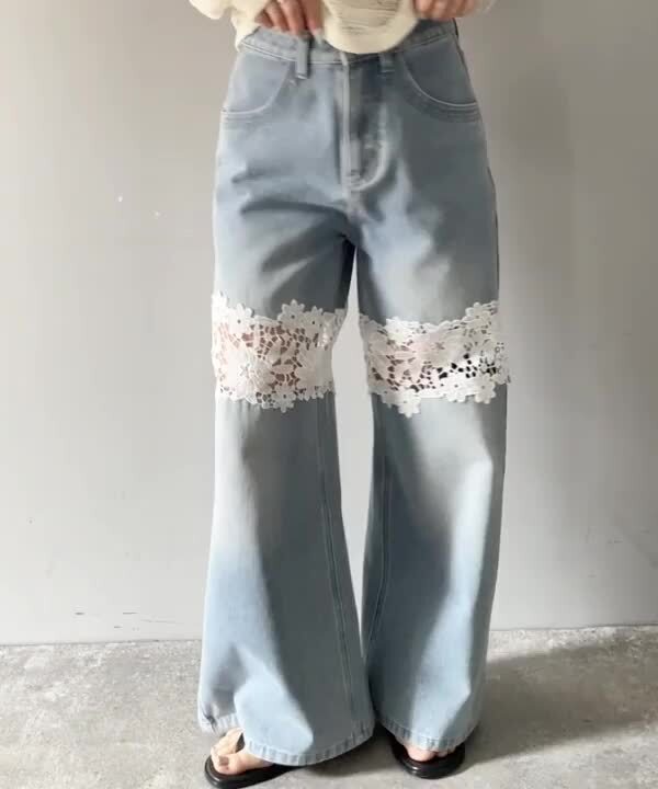 2025ss ファッション ウィルフリー サイズアジャストモチーフレース