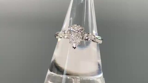 JG116★高級 ダイヤモンド0.37ct pt950 ヘッド GIA鑑付 JG116☆高級 ダイヤモンド0.37ct pt950 ヘッド GIA鑑付（JG116