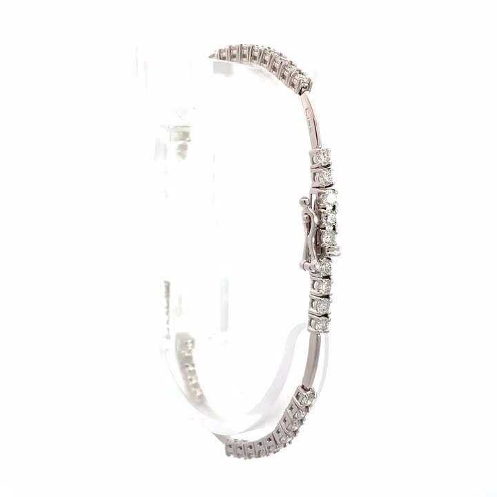 【De Beers】ダイヤモンド18K WGブレスレット De Beers】ダイヤモンド18K WGブレスレット De Beers】ダイヤモンド18K