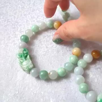 楽天市場】【 一点物 】 本翡翠 ヒキュウ ブレスレット 10mm