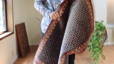 楽天市場】ペルシャ絨毯 クム産90×58cmターコイズ アイボリー : ガラタ