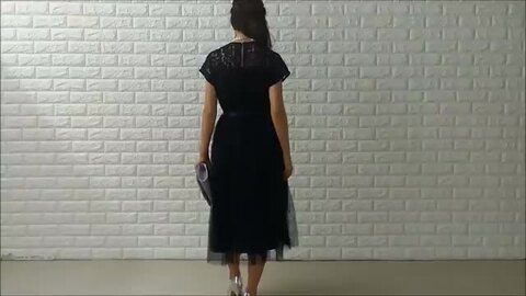 楽天市場】リボン付きオーガンジーフレアドレス 2タイプ
