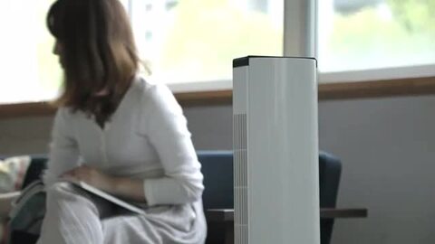 タワーファン ブラック タッチコントロール AND・DECO タワーファン スリム DCモーター 縦型 おしゃれ
