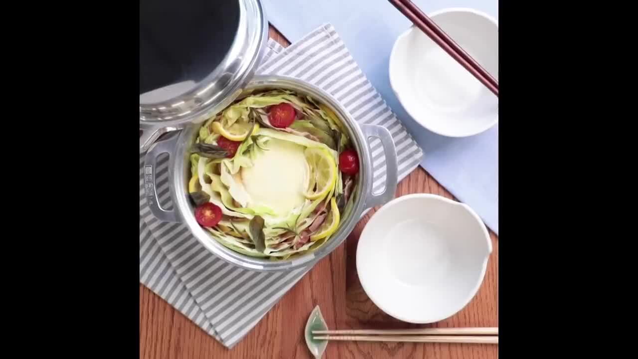 【8/31迄値下げ中‼️HALムスイ　無水鍋　24センチ　IH対応 KING無水鍋24 キング無水鍋 24cm HALムスイ 特典付