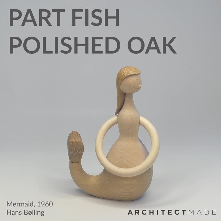 超稀少 木製 アーキテクトメイド マーメイド オブジェ デンマーク製 人魚 超稀少 木製 アーキテクトメイド マーメイド オブジェ