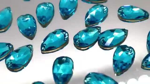 snr☆丸型アクアマリン【12mm】40コ×2 ガラスビジュー他 アクアマリンEX 1粒14mm(ﾌﾞﾗｼﾞﾙ): 『岩座(いわくら)』公式通販