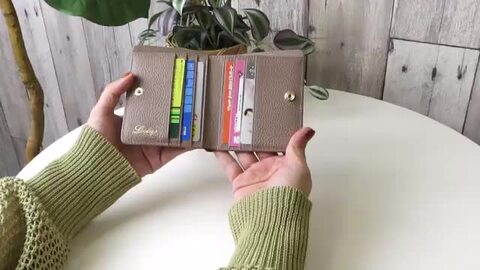 LIZDAYS 二つ折り財布 レディース BOX型小銭入れ 財布 ミニ財布