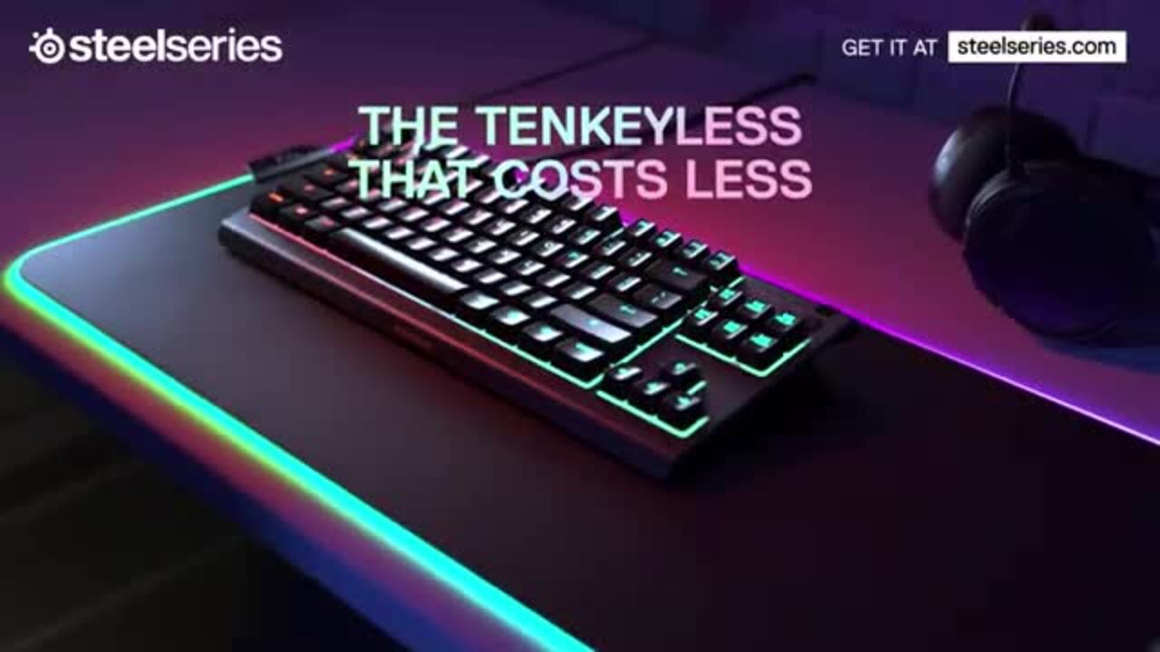 SteelSeries ゲーミングキーボード テンキーレス 有線 64856 黒 【公式