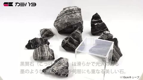 楽天市場】カミハタ アクアリウムロック 黒賢石 レイアウト