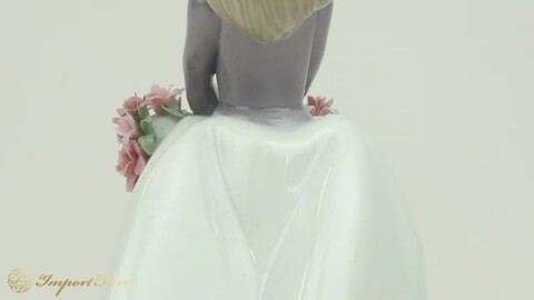 スカートいっぱいのお花　＃8674　★リヤドロ　スペイン　光沢仕上げ　ご成約済み fit=scale-down,w=1200