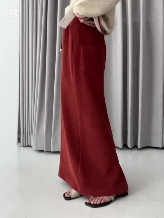 楽天市場】ayane(アヤン）ニットコーデュロイペンシルスカート 875813