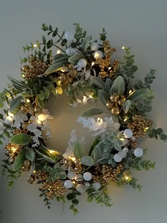 楽天市場】【P5倍+10%OFF】クリスマスリース 直径30cm 天然素材