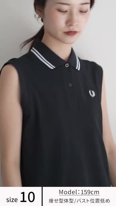 フレッドペリー ノースリーブ ポロシャツ レディース  FRED PERRY The Fred Perry Shirt【国内正規品】G7200 The Fred Perry Shirt - G7200／ノースリーブポロシャツ