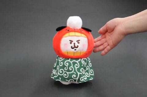 カナヘイ　獅子舞　うさぎ　ピスケ カナヘイの小動物 ピスケ&うさぎ ゆらゆら 獅子舞 ぬいぐるみ 2