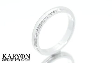 ティファニー　ミルグレイン　結婚指輪　刻印あり ミルグレインという、細かく縁取りのはいっているデザインが