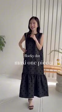 楽天市場】フロッキードット マキシ ワンピース レディース