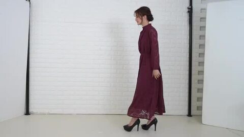 新品タグ付き タラジャーモン ロングワンピース ワインレッド