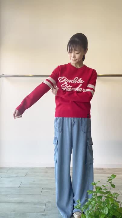 未使用級✨ダブスタ　2023　DSC / Y ロゴニット　ピンク　38 GYDA ニット セーター BIG GYGYロゴ刺繍ケーブルニットトップス