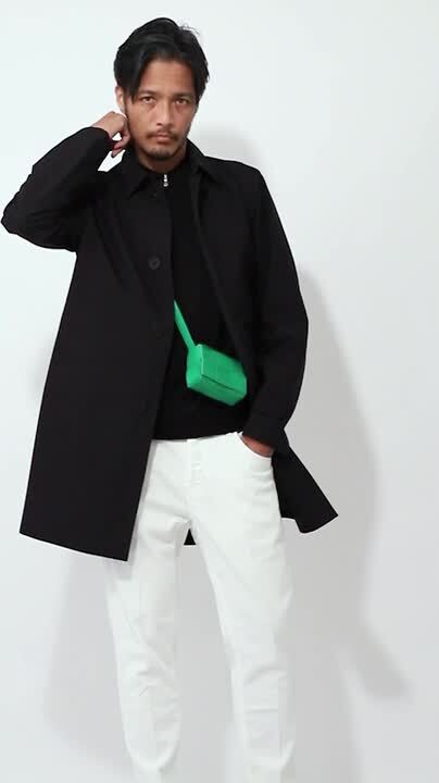 HERNO ヘルノ　ステンカラーコート スプリングコート HERNO ヘルノ ステンカラーコート メンズ スプリングアウター