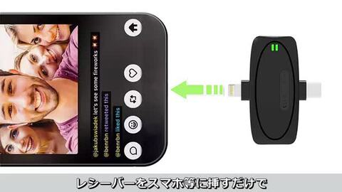 Amazon.co.jp: 【2人同時使用可能】ワイヤレスマイク ピンマイク