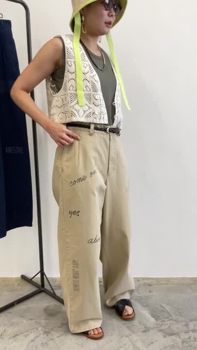 新品　LE MÉLANGE ベージュ チノパン 楽天市場】＼最大3000円オフクーポン対象／【10%OFF サマー