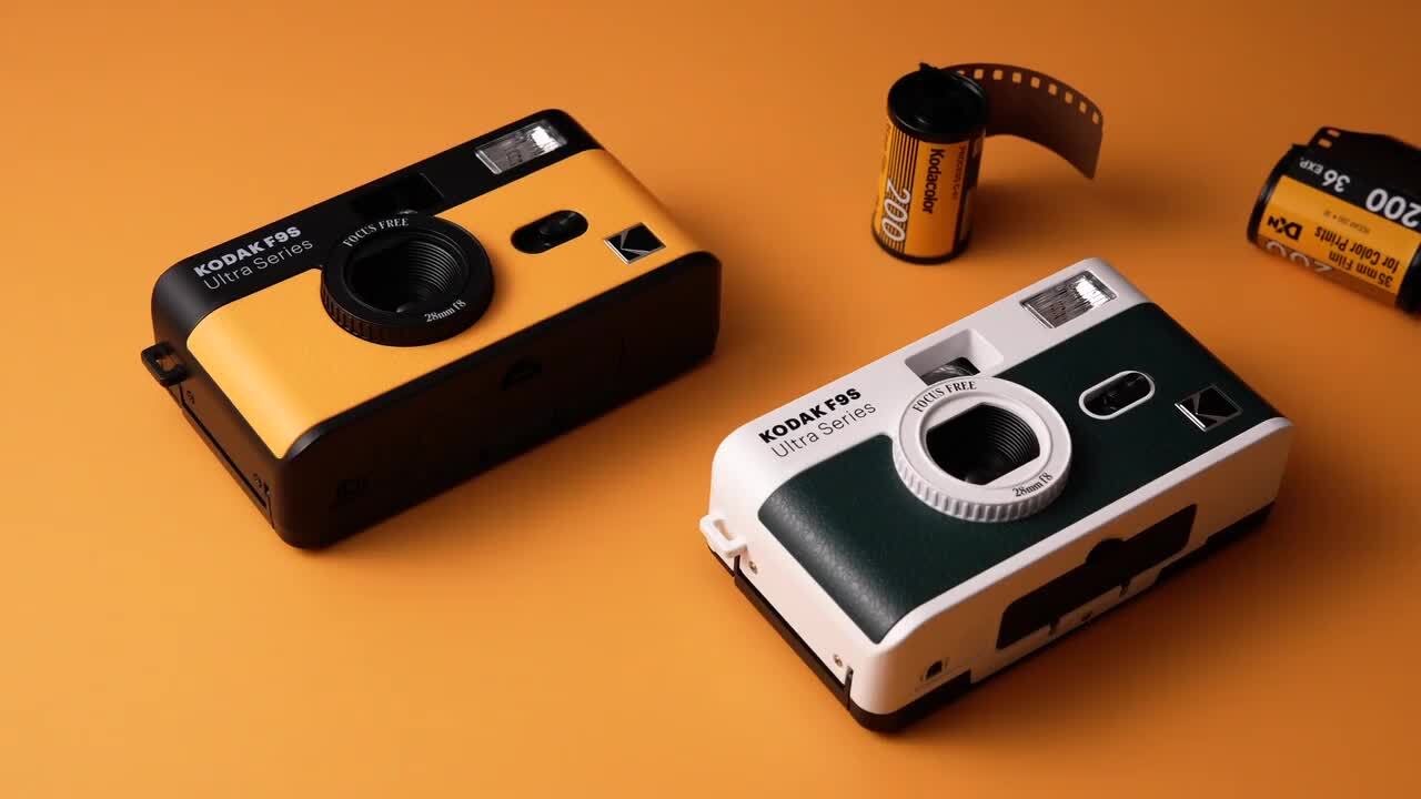 フィルムカメラ yuukok 楽天市場】KODAK Film Camera ULTRA F9S (BLACK/YELLOW) (WHITE