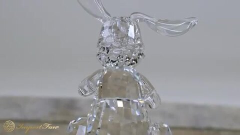 楽天市場】スワロフスキー ウサギ きらめく 立ち 兎 置物 Swarovski