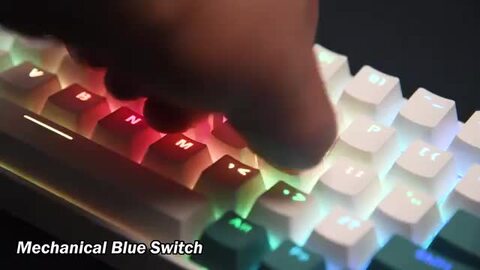 楽天市場】【送料無料】有線 65% 機械式ゲーミングキーボード RGB LED