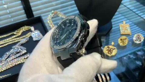 楽天市場】G-SHOCK GST s110 2連CZダイヤ（キュービックジルコニア）G