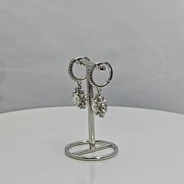 訳あり　最高品質✨ハイクオリティ✨ダイヤ 釘ピアス　フープピアス　モアサナイト 最高品質 モアサナイト 人工ダイヤモンド フープ ピアス ピアス