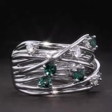 楽天市場】アレキサンドライト ＆ ダイヤモンド リング 0.45ct