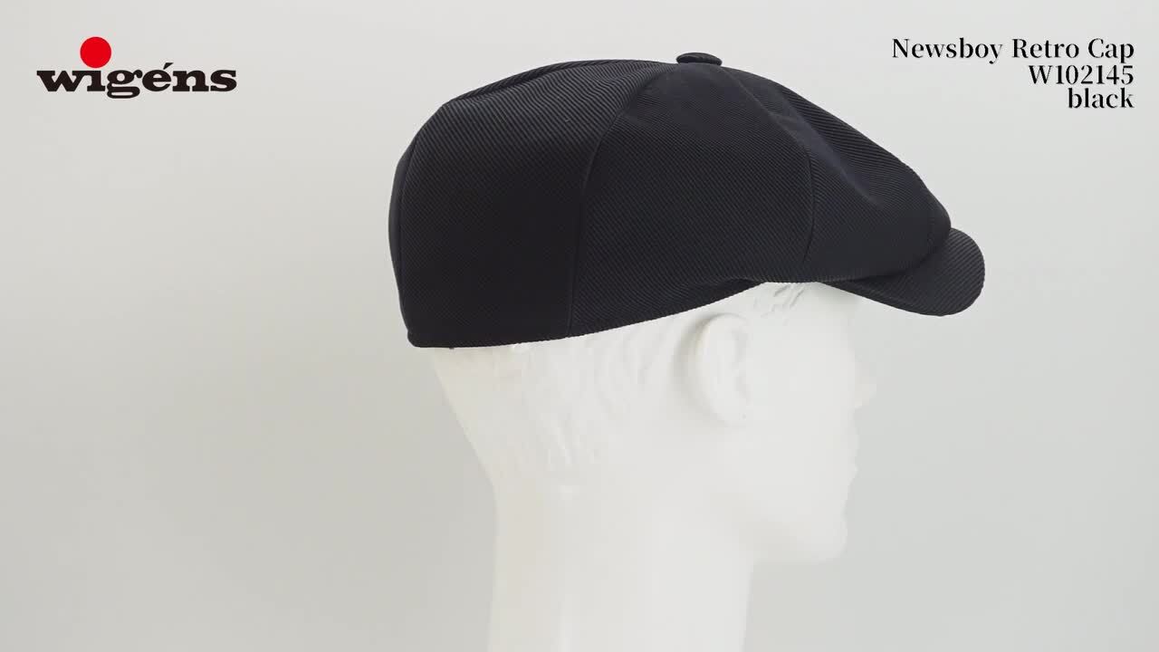 キャスケット 帽子 90s Wigens ハンチング 黒 ウール ヴィーゲンズ キャスケット 帽子 90s Wigens ハンチング 黒 ウール ヴィーゲンズ