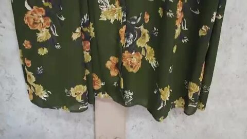 CLANE クラネ　小花柄シフォンワンピース ロング　前あき　２WAY ゆったり CLANE クラネ 小花柄シフォンワンピース ロング 前あき 2WAY