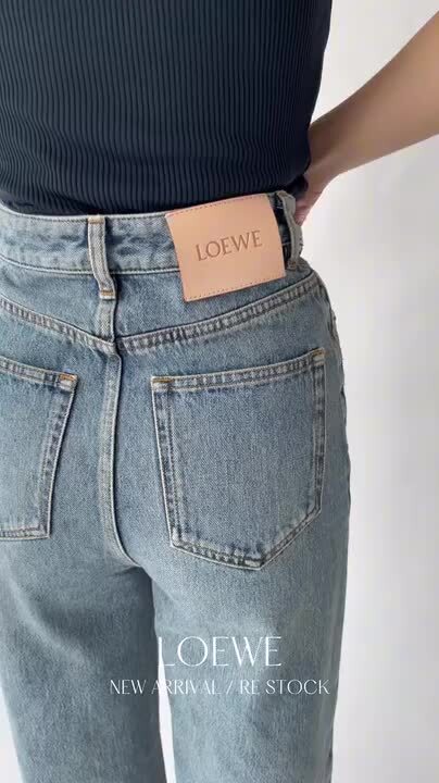 楽天市場】LOEWE ロエベ デニム ボトムス ハイウエスト ジーンズ