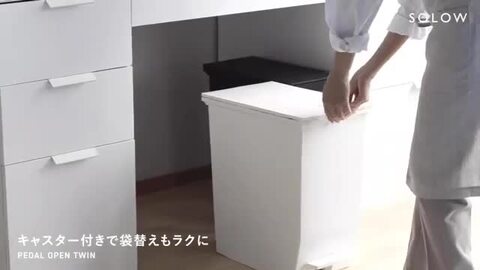 ゴミ箱 SOLOW ペダルオープンツイン ダストボックス 45L