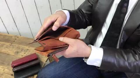 楽天市場】本革 長財布 味のある財布 馬革 日本製 かぶせ長財布