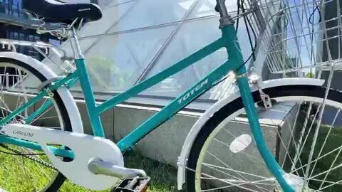 シティサイクル26インチ、リアキャリア付き Cycle Design サイクルデザイン フォールディング ワイド リア