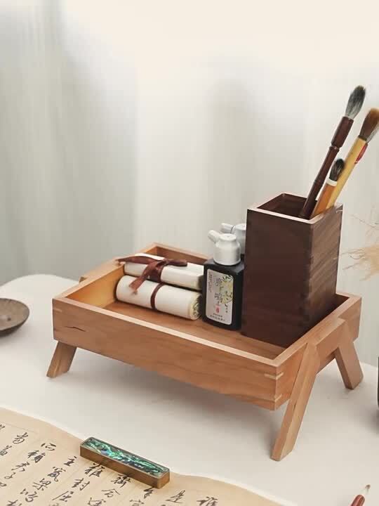 手作り陶器の小茶器セット ― 木製トレイ付き（4客） Amazon｜Asixx 木製トレイ お盆 取っ手付 長方形 角型 定食用