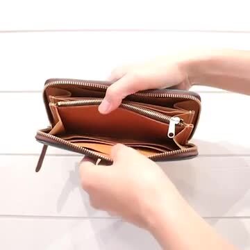 VIADOAN 長財布 レディース 財布 本革 がま口 エナメル 日本製