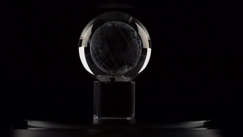 楽天市場】クリスタル 地球儀 3D レーザー 彫刻 【台付】直径6cm